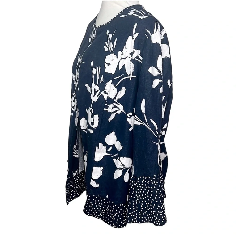 Cynthia Rowley Floral Polkadot Blazer
